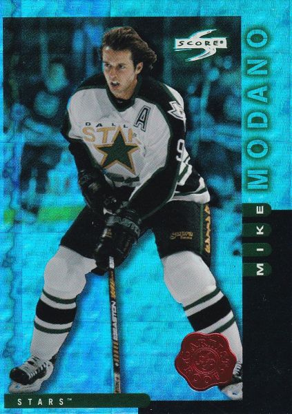 paralel karta MIKE MODANO 97-98 Score Artist Proof číslo 92